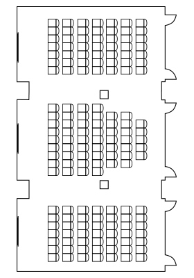 A-B-C Extended Room - Theater setup - 144 ppl